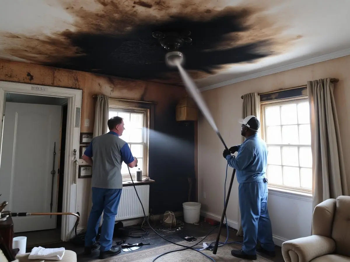 Fire and Smoke Damage Restoration project in the Phoenix area